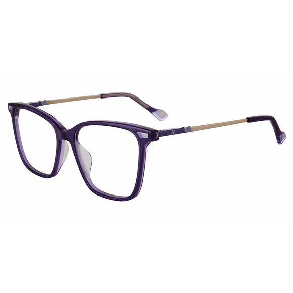 YALEA OPTICAL VYA067 Eyeglasses VIOLET-LILIAC-0GBC 52mm